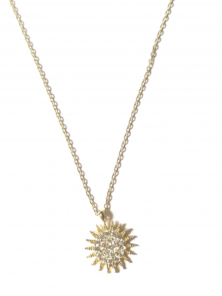 585/-14K GOLD schöner SONNEN Gold Collier