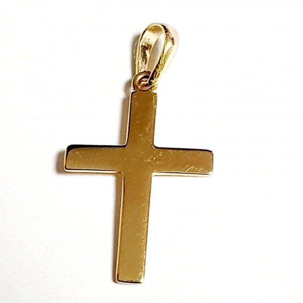 ECHTER GOLDANHÄNGER 585/-14K GOLD KREUZ OHNE STEINEN