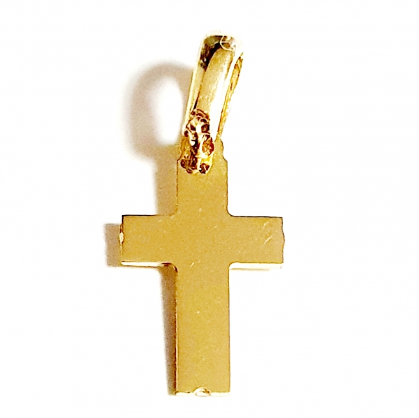 GOLDANHÄNGER 585/-14K GOLD KREUZ OHNE STEIN