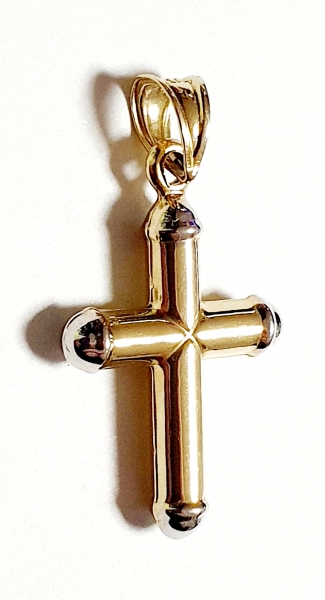 GOLDANHÄNGER 585/-14K GOLD KREUZ OHNE STEINE SUPER ANGEBOT