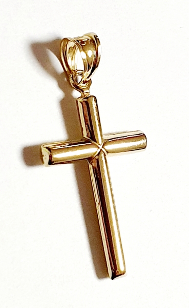 ECHTER GOLDANHÄNGER 585/-14K GOLD KREUZ OHNE STEINE SUPER ANGEBOT