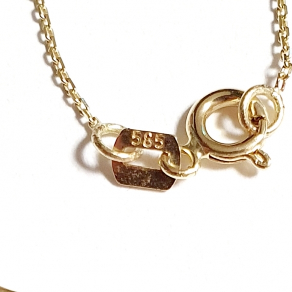 585/-14K GOLD ATEMRAUBENDER ERZENGEL MICHAEL GOLD Collier