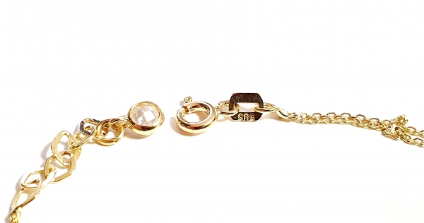 585/-14K GELBGOLD ARMBAND MIT ZIRKONIA
