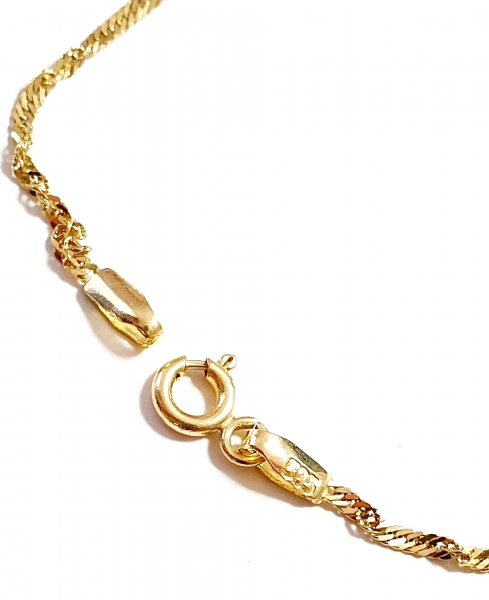 585/-14K GELBGOLD KINDERARMBAND MIT PLATTE, für GRAVUR geeignet