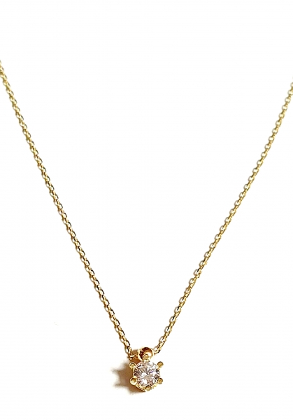 585/-14K GOLD Collier mit wunderschönem ZIRKONIA bestückt