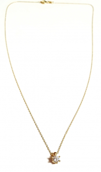 585/-14K GOLD Collier mit wunderschönem ZIRKONIA bestückt